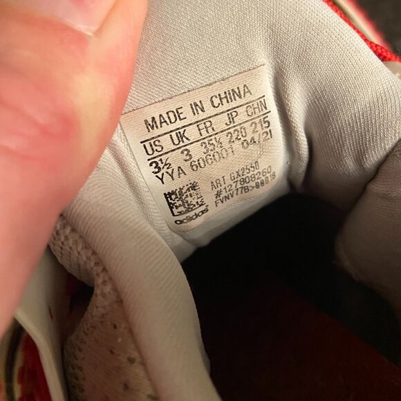 LEGO x Adidas Originals UltraBoost 21 J 'Color Pack - Red' - Size 3.5 - Picture 9 of 10